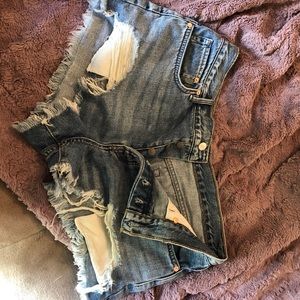 Free People jean shorts